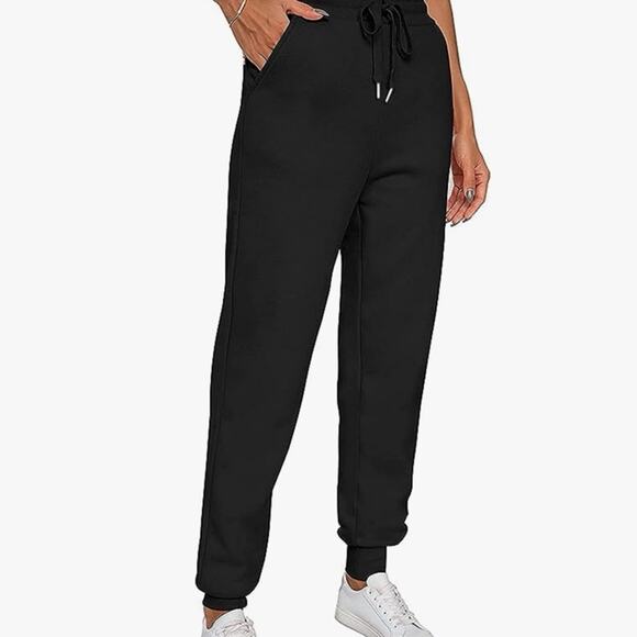 Women's Winter Warm Athletic Sweatpants Sherpa Lined Joggers Fleece Pants Small - Picture 3 of 12